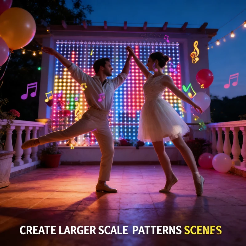 Wedding Lighting And Decor - ستائر إضاءة ذكية بـ 400 مصباح