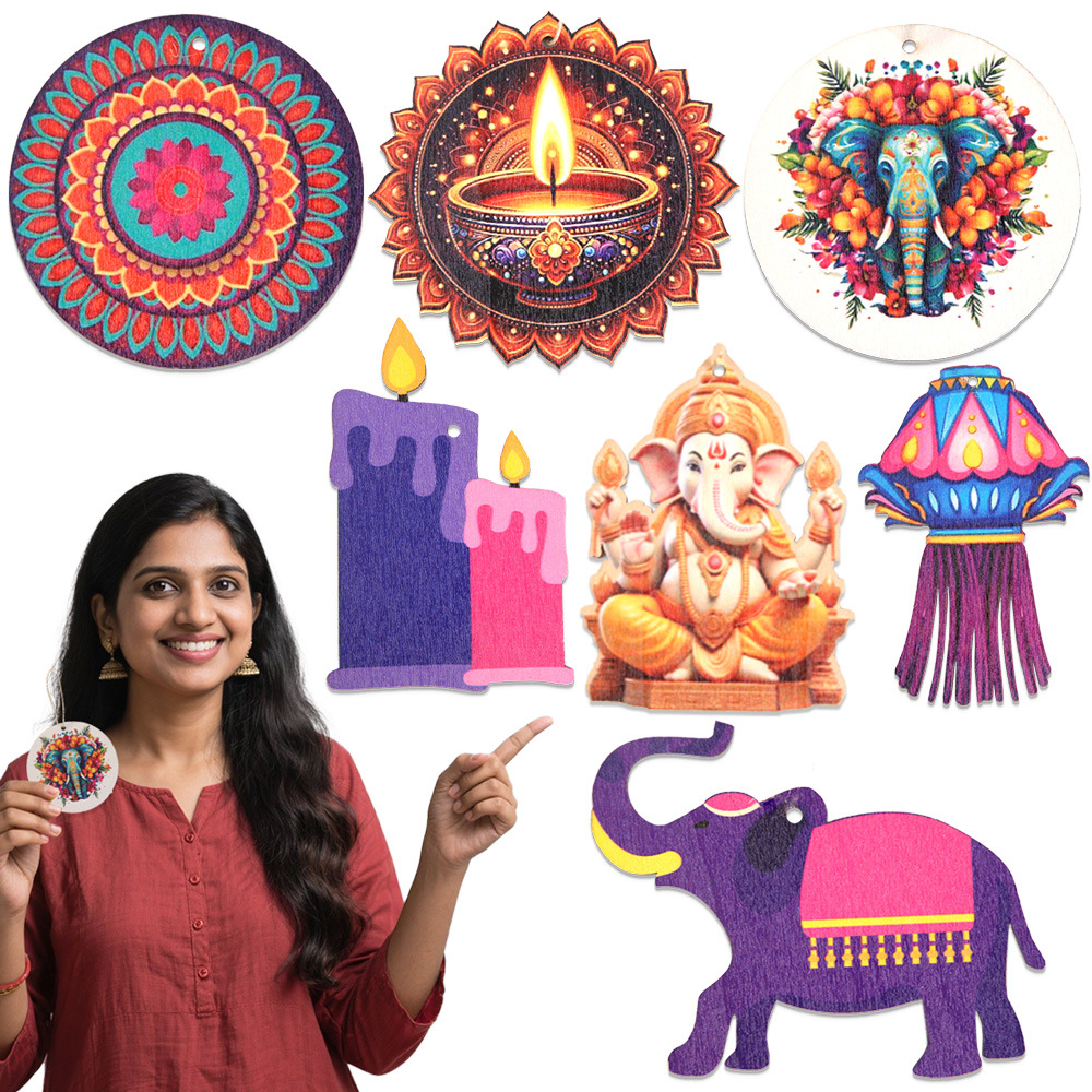 Lighting Decoration For Diwali - ديكور بطابع ديوالي - شماعات شرائح