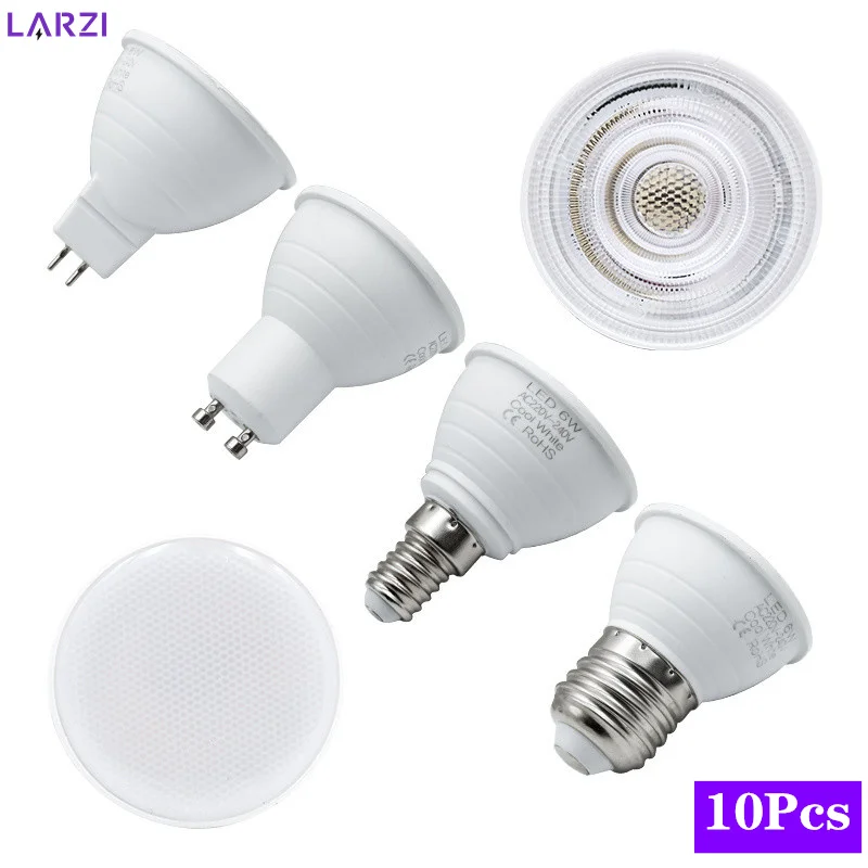 Decor Lighting Hours - 10 قطع مصابيح LED E27/E14 MR16