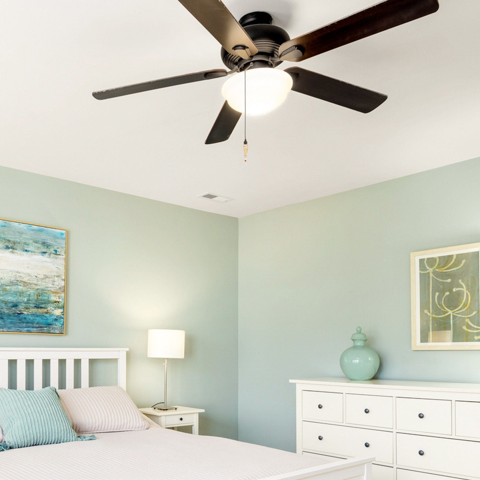 Decor Lighting Ceiling Fans - سلسلة تمديد لمروحة السقف من الزجاج