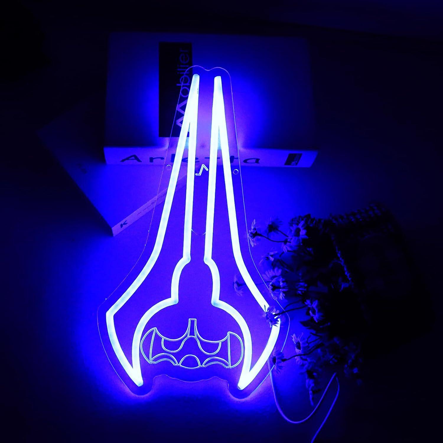 Lighting Decor Wow - لافتة نيون LED على شكل سيف
