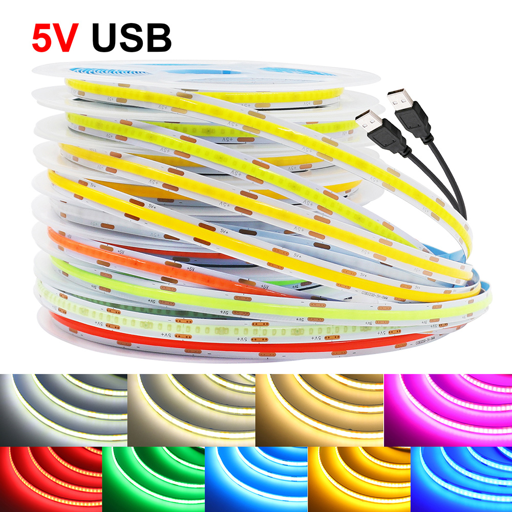 Decor Lighting Hours - شريط إضاءة LED بتقنية COB بجهد