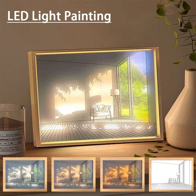 Lighting Room Decor Photo - ديكور LED ضوء اللوحة USB التوصيل