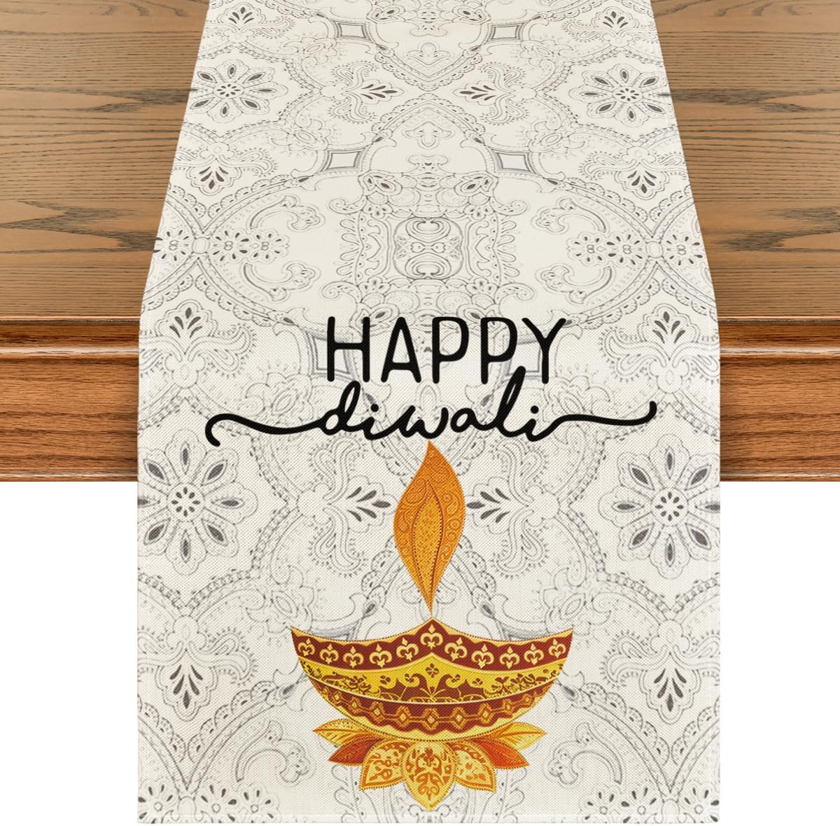 Lighting Decoration For Diwali - مفرش طاولة من الكتان للاحتفال بعيد