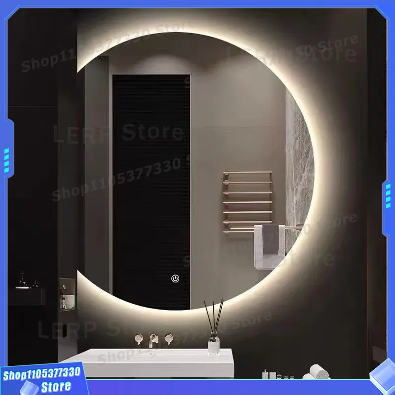 مرآة حائط LED حديثة بتصميم نصف - مراجعة Decor Lighting Solution وسعره