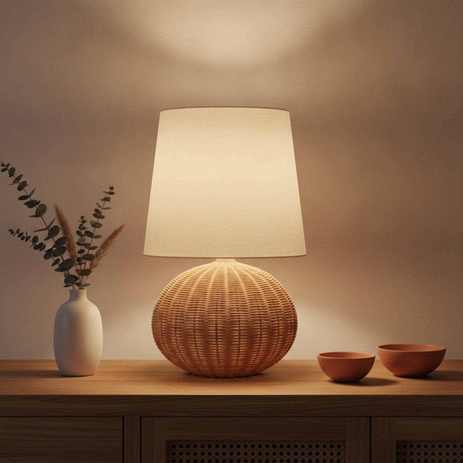 مصباح طاولة جانبي بقاعدة من ال - مراجعة Lighting Decor Living Room وسعره