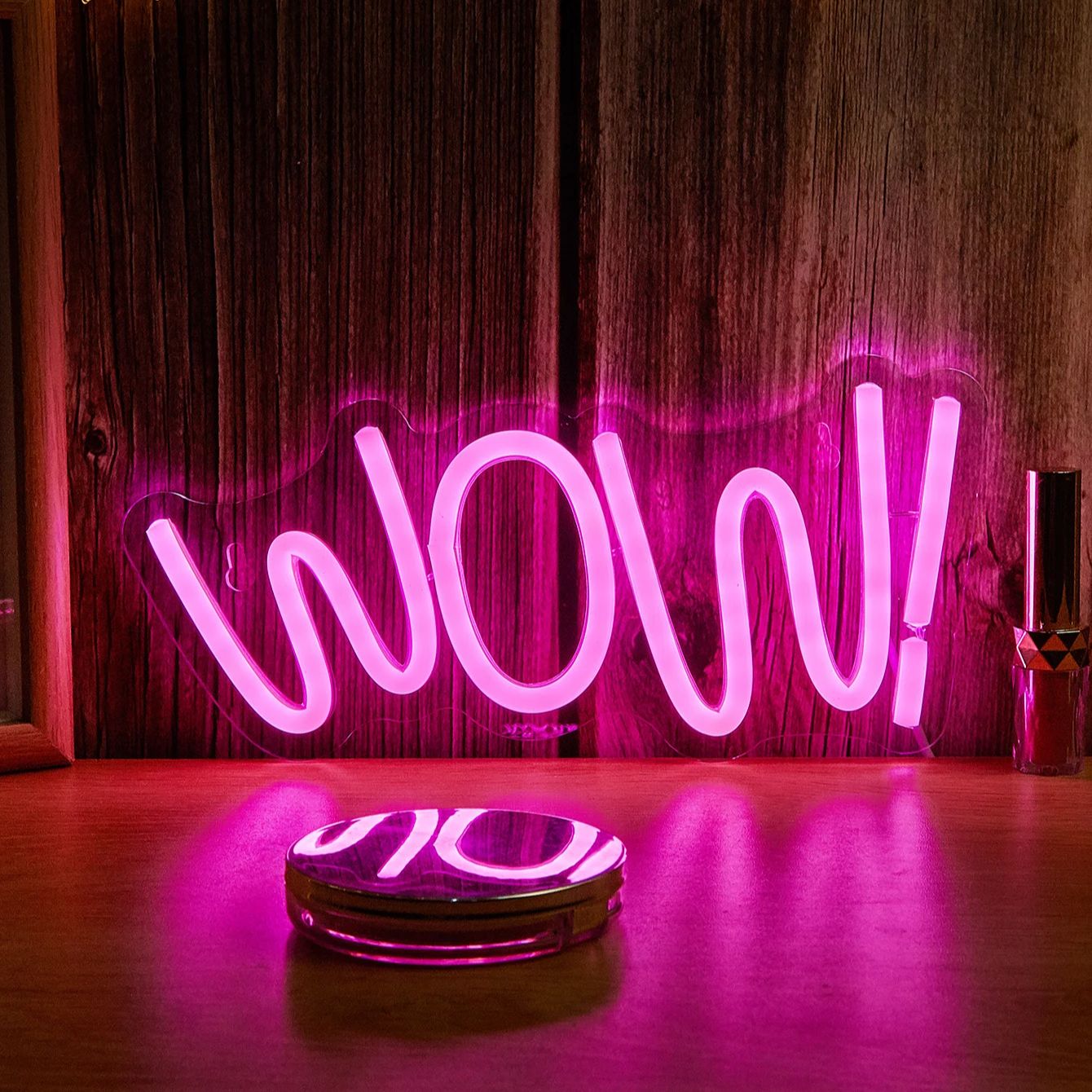 تشي شراء LED النيون واو USB با - مراجعة Lighting Decor Wow وسعره