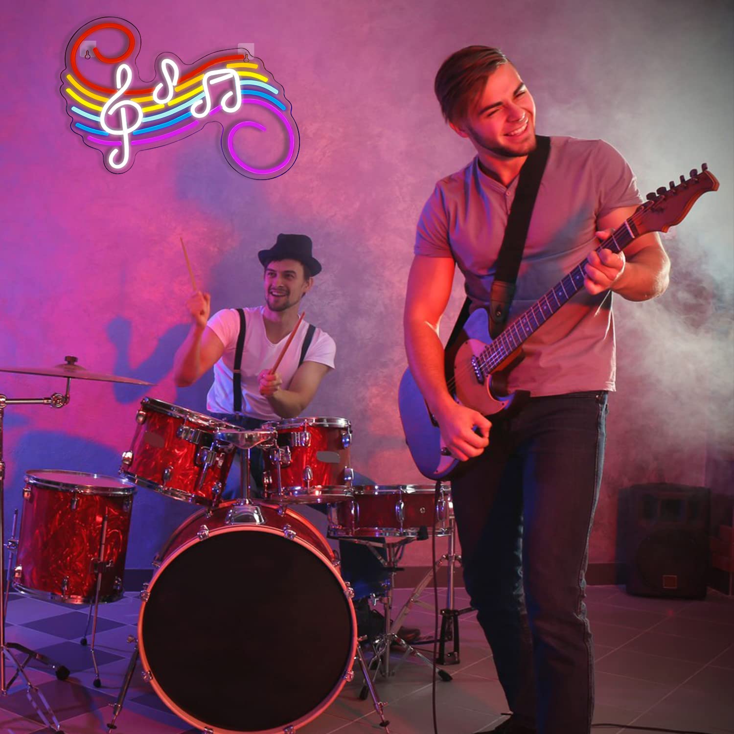 لافتة نيون على شكل نوتات موسيق - مراجعة Wedding Lighting And Decor وسعره