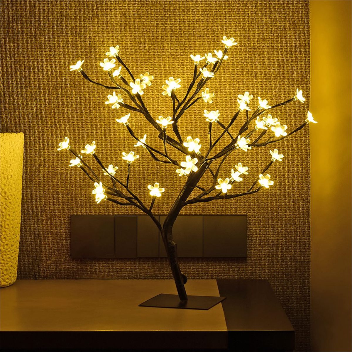 مصباح طاولة LED بتصميم زهر الك - مراجعة Decor Lighting Discount وسعره