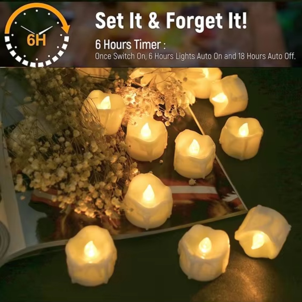 24/48 قطعة من أضواء الشاي LED  - مراجعة Decor Lighting Hours وسعره