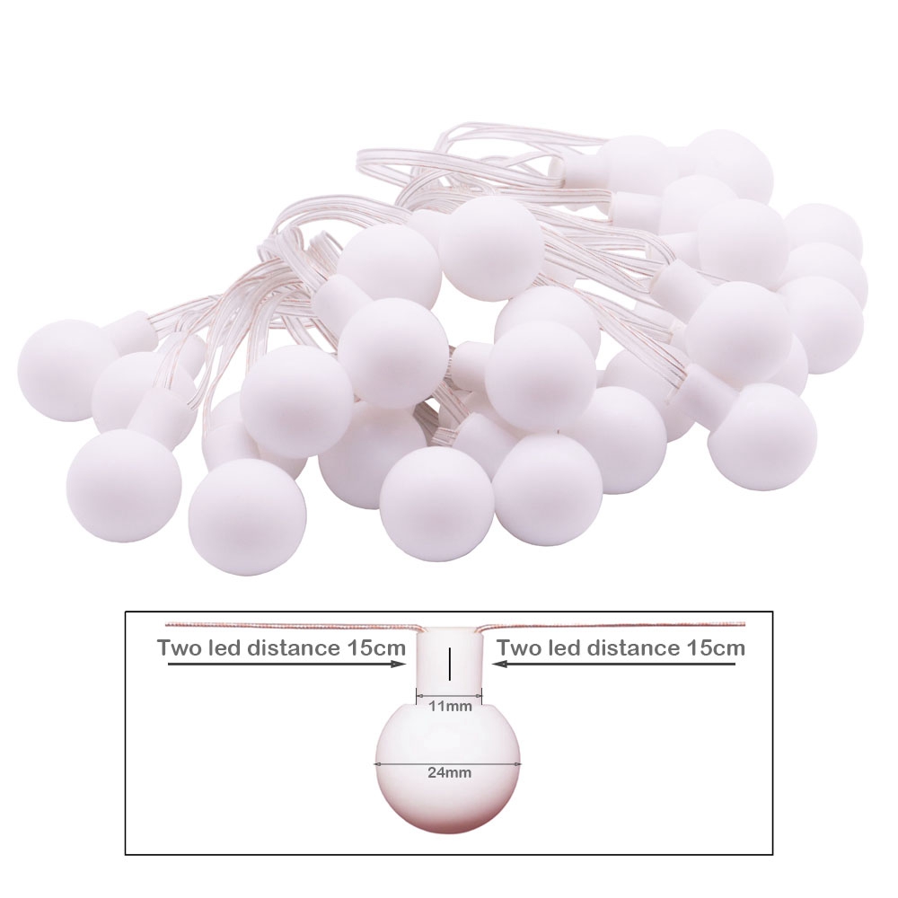 WS2812B حلم اللون RGB LED كرة  - مراجعة Decor Lighting Address وسعره