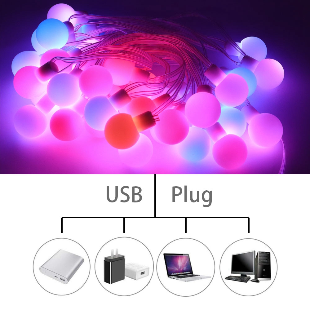 WS2812B حلم اللون RGB LED كرة  - مراجعة Decor Lighting Address وسعره