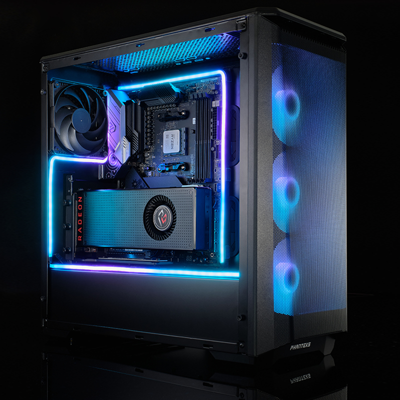PHANTEKS M1 الرقمية RGB النيون - مراجعة Decor Lighting Address وسعره