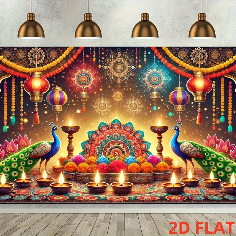 فانوس طاووس لديوالي، نمط ماندا - مراجعة Lighting Decoration For Diwali وسعره