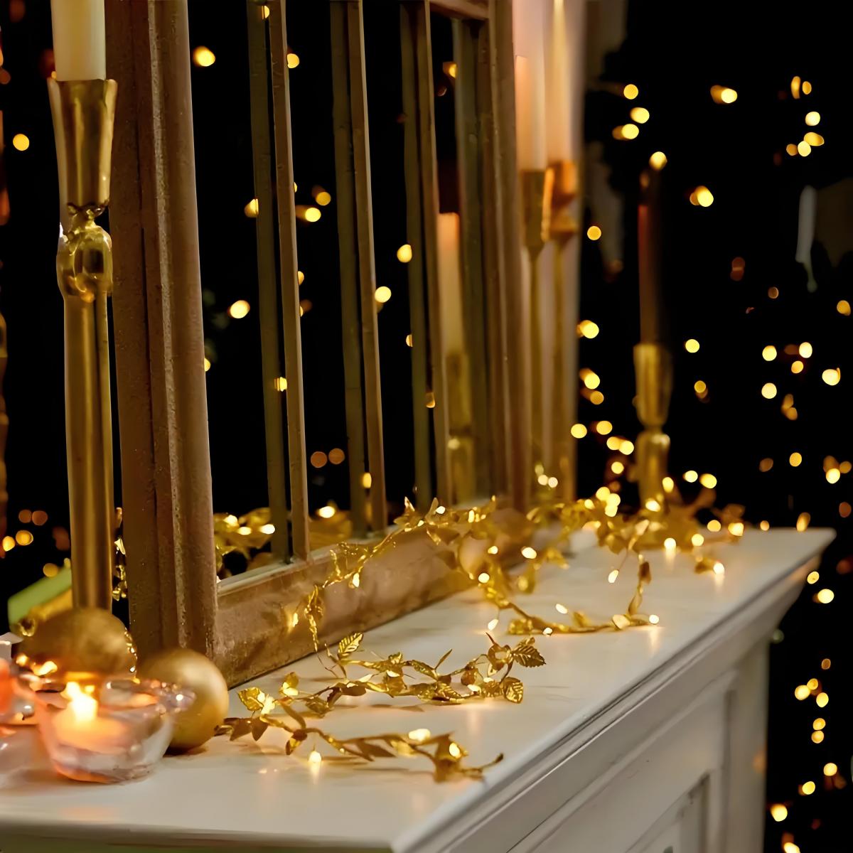 أضواء زينة ذهبية رومانسية على  - مراجعة Lighting Decoration For Diwali وسعره