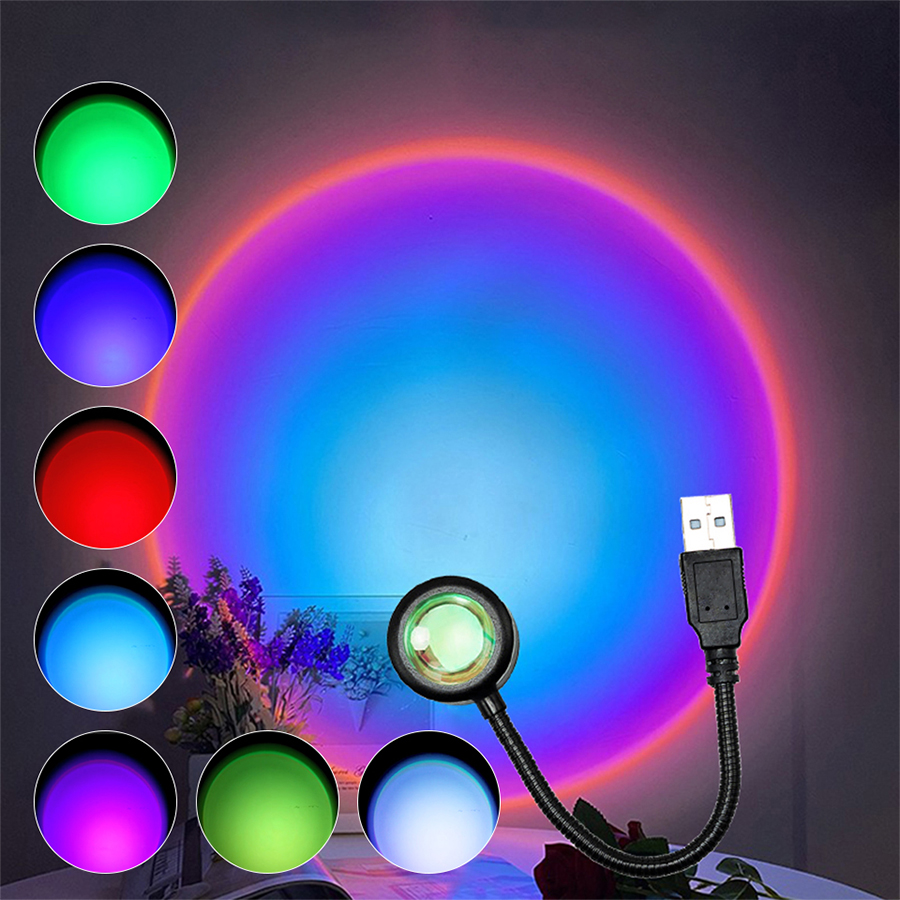 مصباح LED بمنفذ USB لعرض غروب  - مراجعة Decor Lighting Hours وسعره