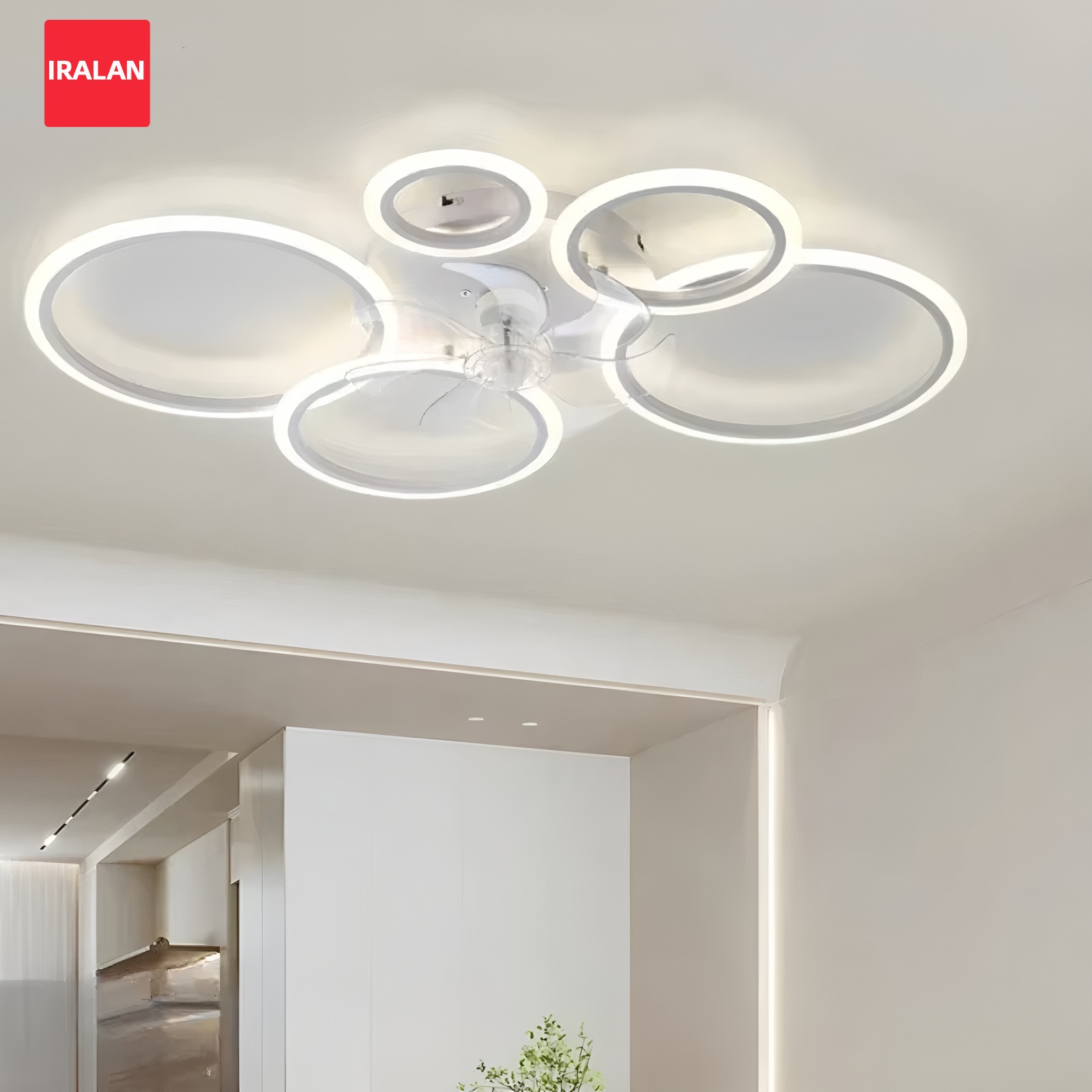 مروحة سقف دائرية مع إضاءة LED، - مراجعة Decor Lighting Ceiling Fans وسعره