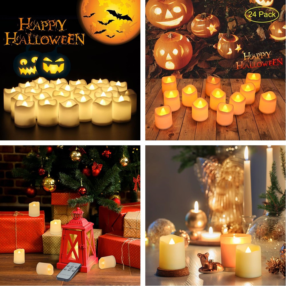 12/24 قطعة عديمة اللهب LED شمو - مراجعة Decor Lighting Hours وسعره