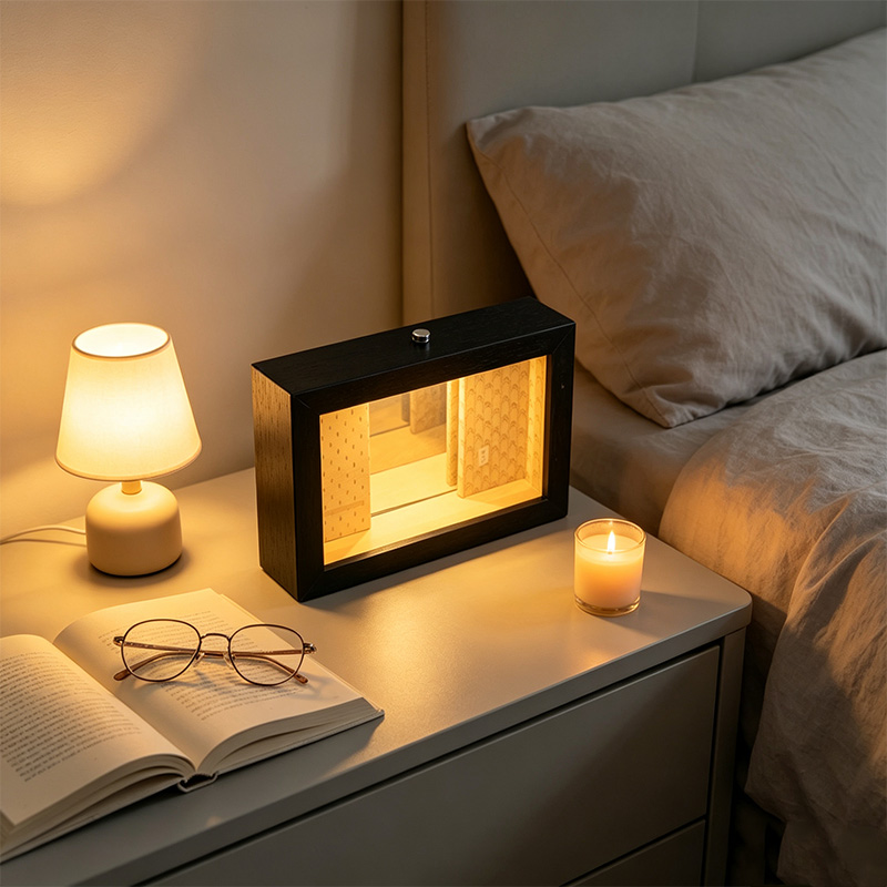 إطار صور بمرآة لانهائية بتأثير - مراجعة Lighting Room Decor Photo وسعره
