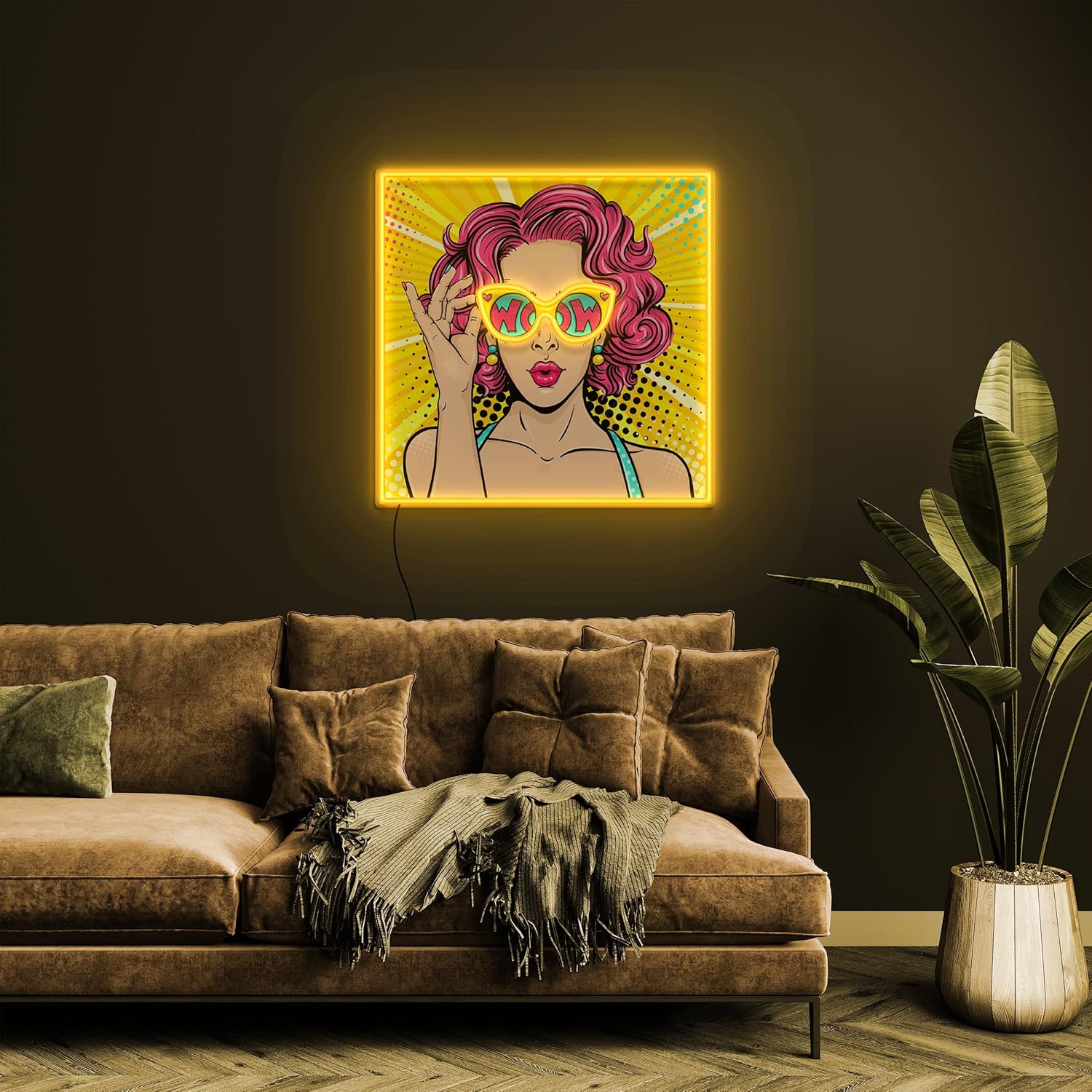 لافتة نيون LED بتصميم Wow Lady - مراجعة Lighting Decor Wow وسعره