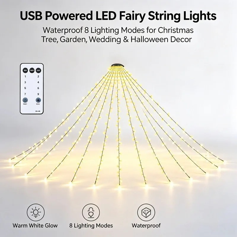 أضواء LED مقاومة للماء تعمل بـ - مراجعة Wedding Lighting And Decor وسعره