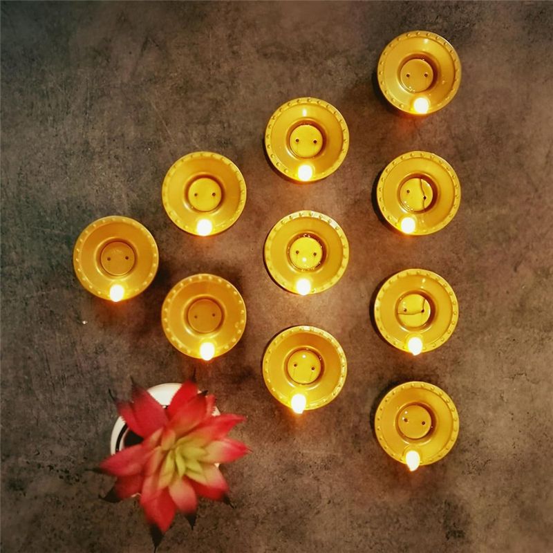 مصابيح زيت مقاومة للماء بدون ل - مراجعة Lighting Decoration For Diwali وسعره