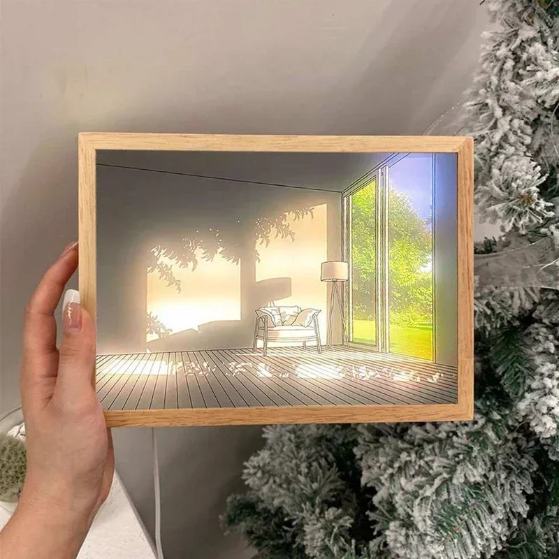 ديكور LED ضوء اللوحة USB التوص - مراجعة Lighting Room Decor Photo وسعره