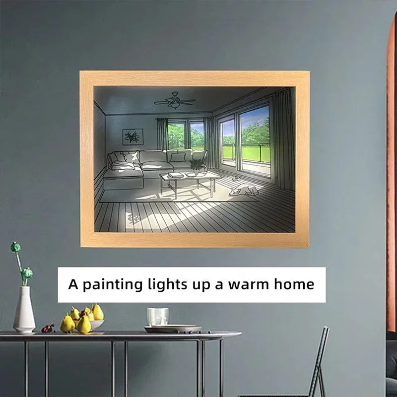ديكور LED ضوء اللوحة USB التوص - مراجعة Lighting Room Decor Photo وسعره