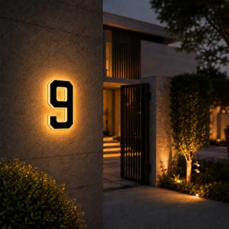 مصباح رقم المنزل يعمل بالطاقة  - مراجعة Decor Lighting Address وسعره