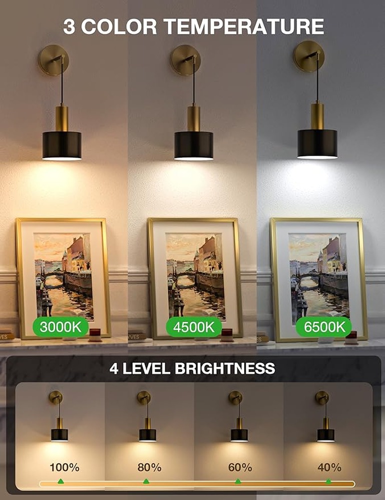 مجموعة من مصباحي الحائط الذهبي - مراجعة Decor Lighting Solution وسعره