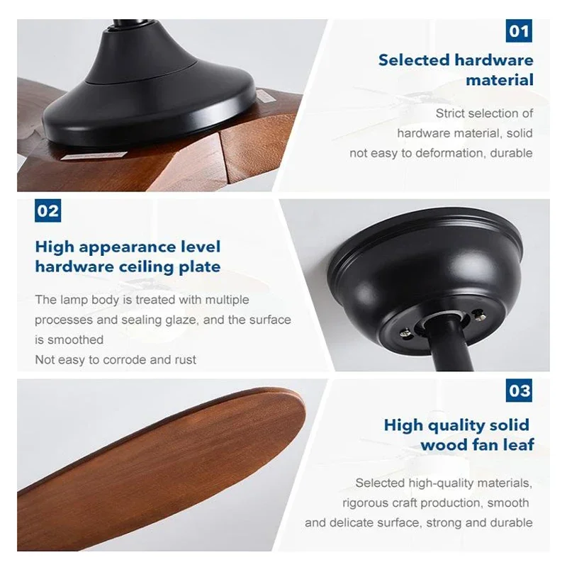 42 52 60in مروحة السقف الخشب ا - مراجعة Decor Lighting Ceiling Fans وسعره