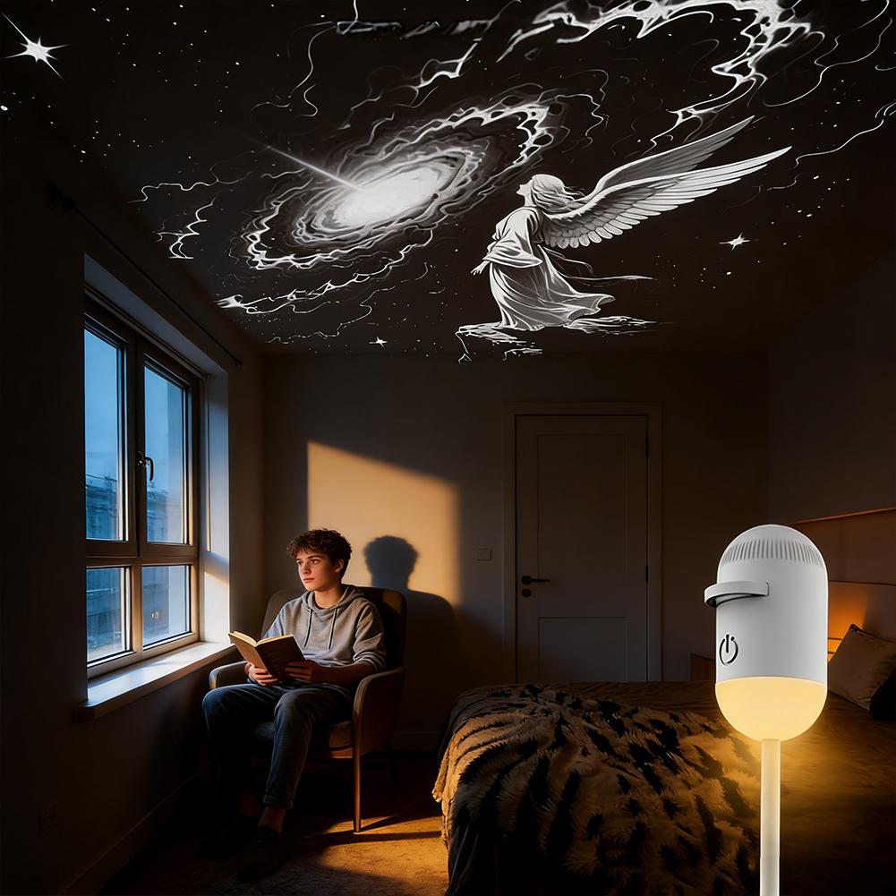 مصباح إسقاط ضوئي USB بـ 24 نمط - مراجعة Lighting Mcqueen Bedroom Decor وسعره