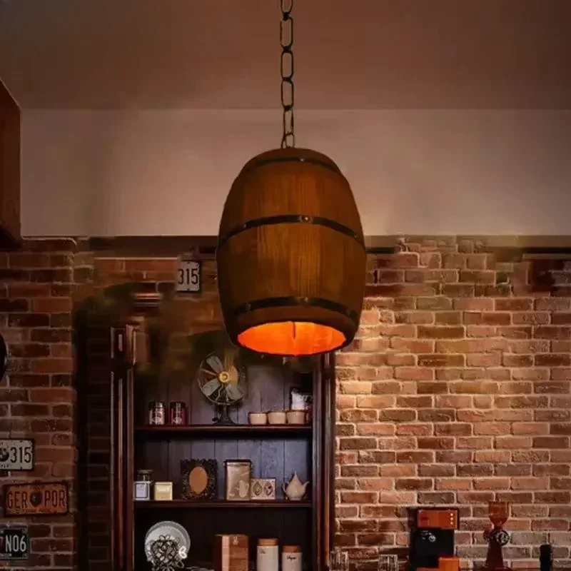 مصباح ريفي عتيق، ثريا خشبية مع - مراجعة Lighting Decor Living Room وسعره