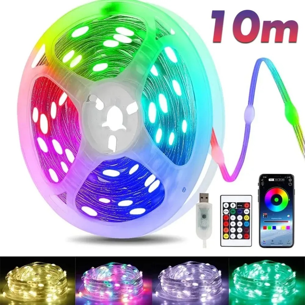 سلسلة إضاءة LED RGBIC قابلة لل - مراجعة Decor Lighting Address وسعره