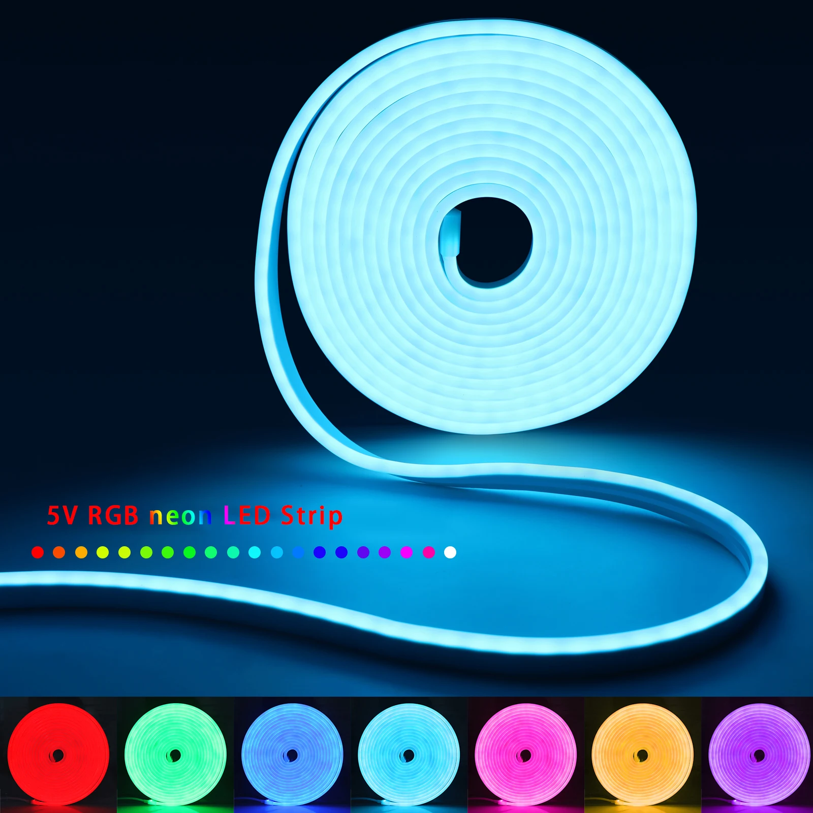 1-5 متر RGB LED شريط ضوء النيو - مراجعة Lighting Decor Items وسعره
